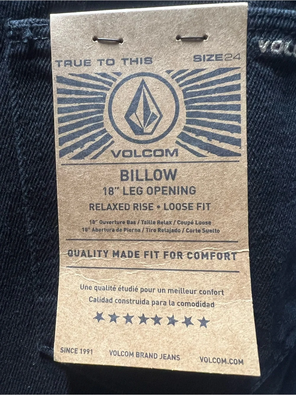 Volcom‎ Boys 8 Black Straight Jeans